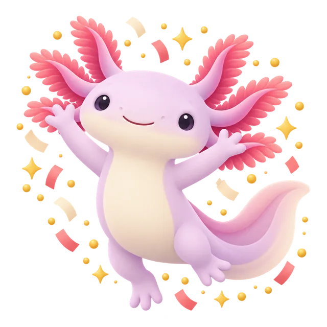 Xoli celebrating with confetti